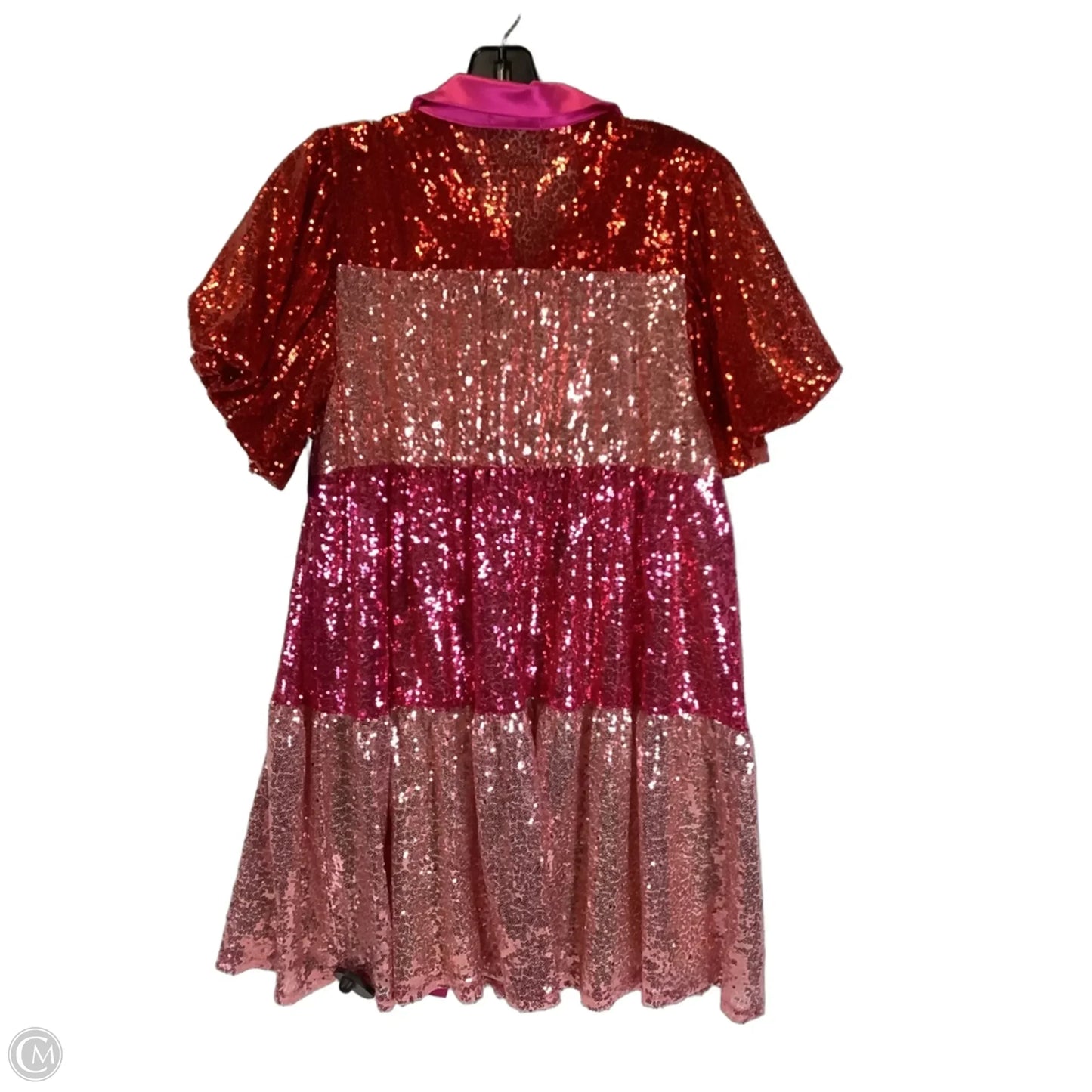Dress Party Short By Geegee In Pink & Red, Size: L