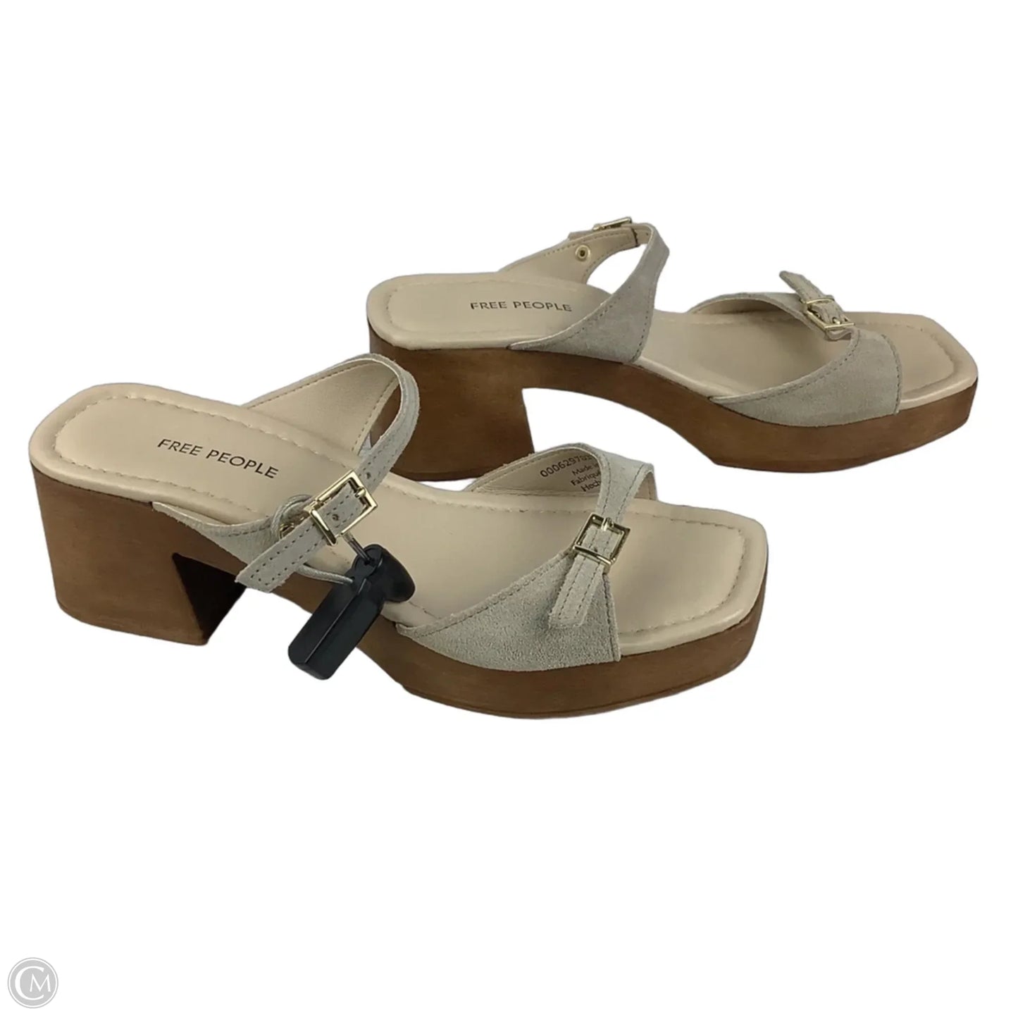Sandals Heels Block By Free People In Tan, Size: 8.5