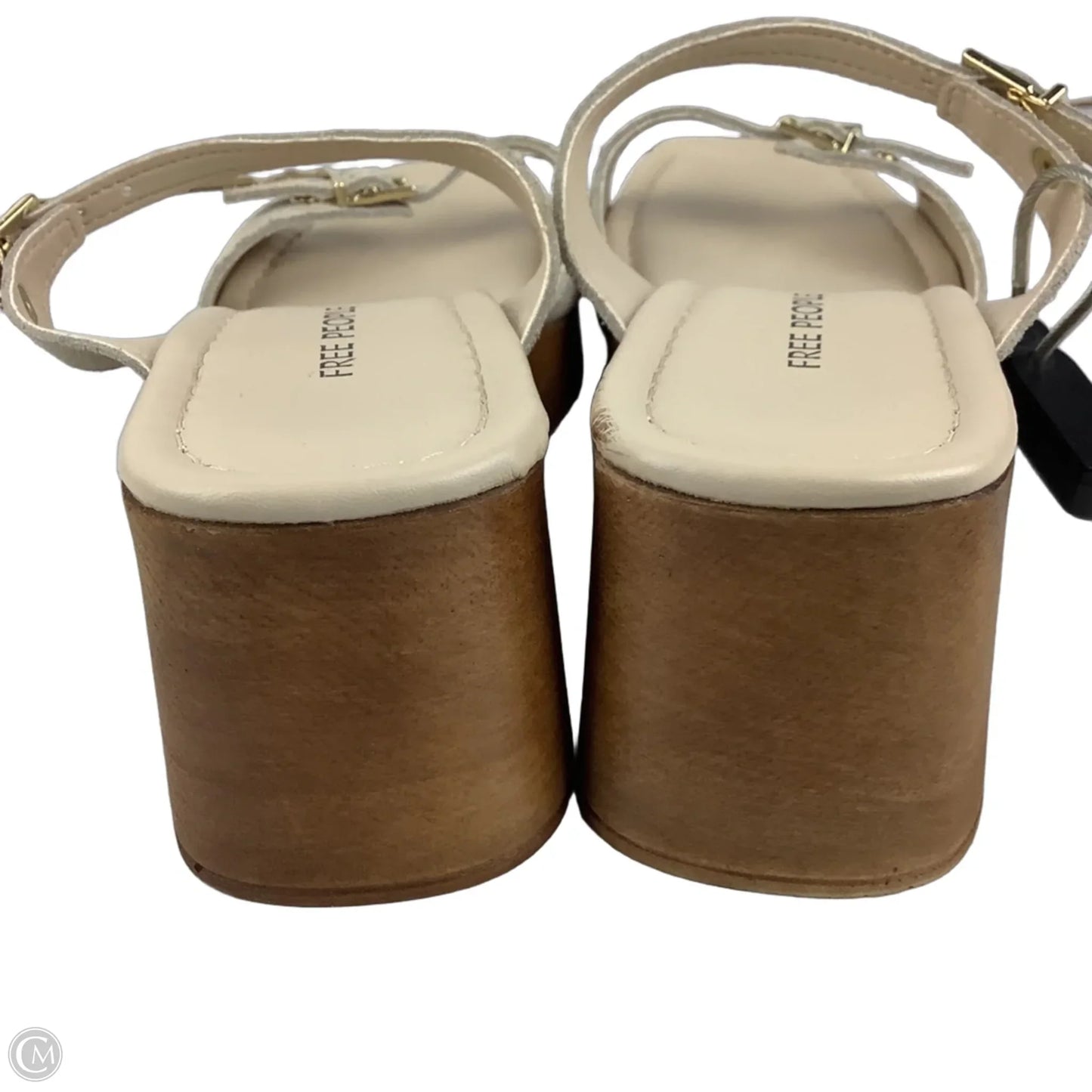 Sandals Heels Block By Free People In Tan, Size: 8.5