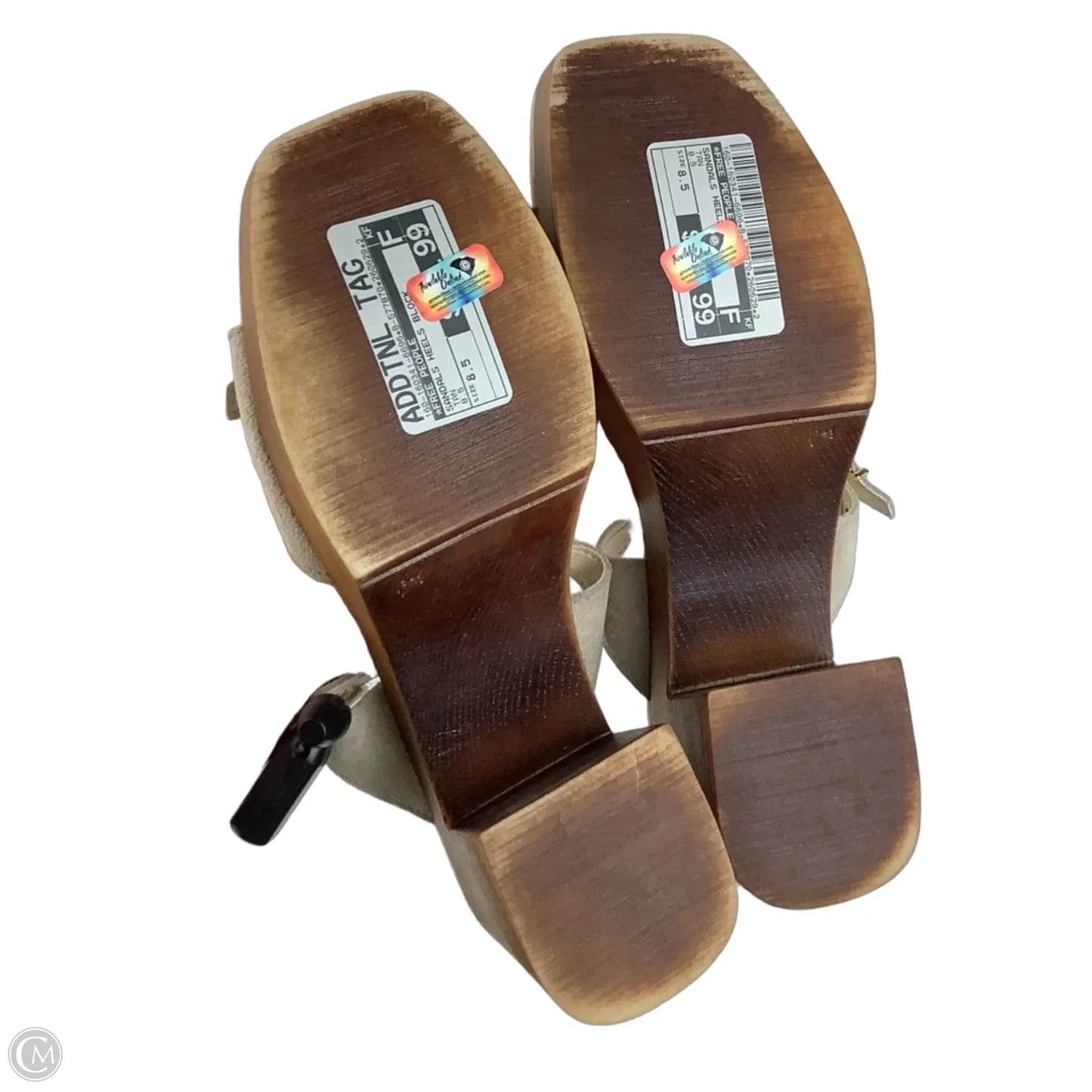 Sandals Heels Block By Free People In Tan, Size: 8.5