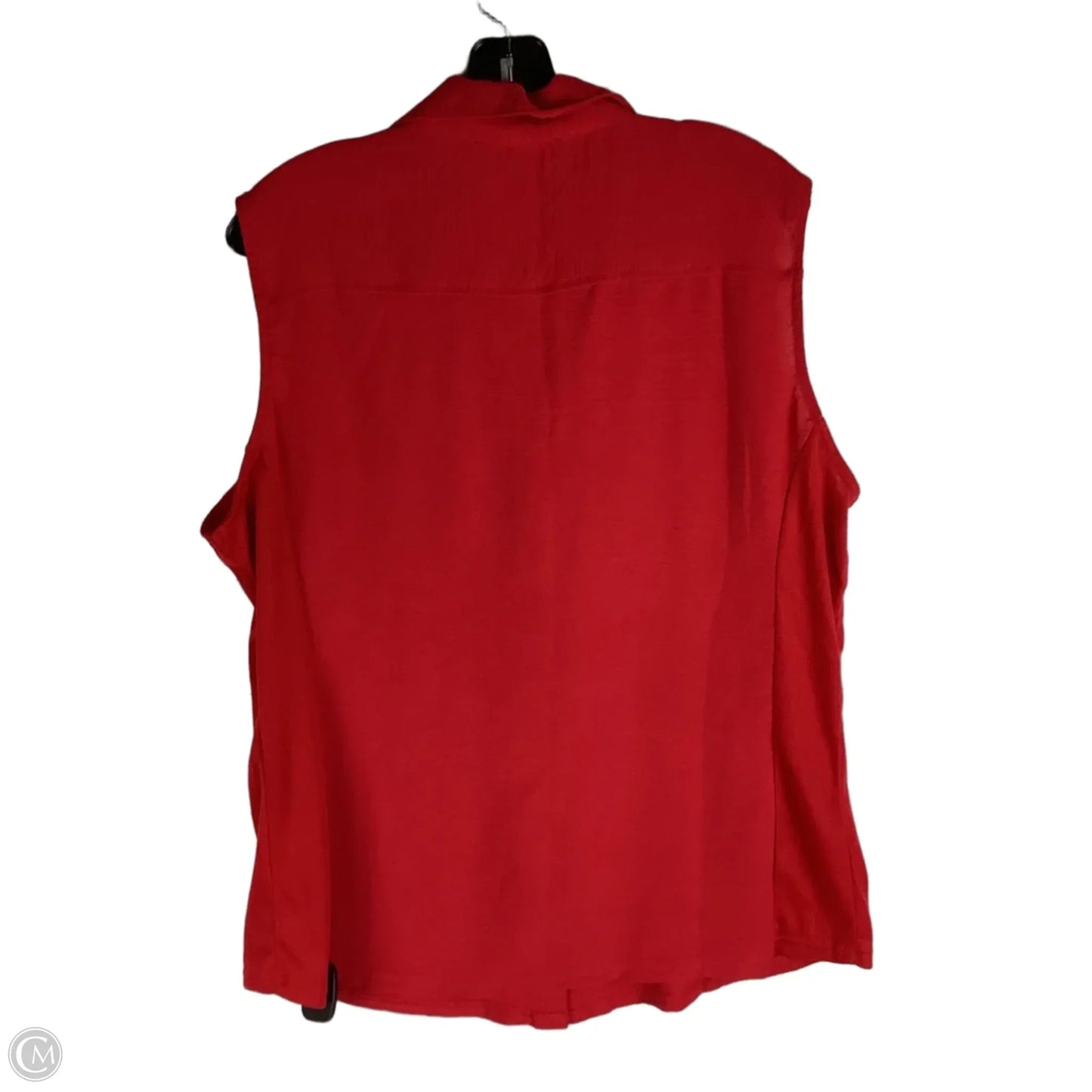 Top Sleeveless By Clothes Mentor In Red, Size: 2x