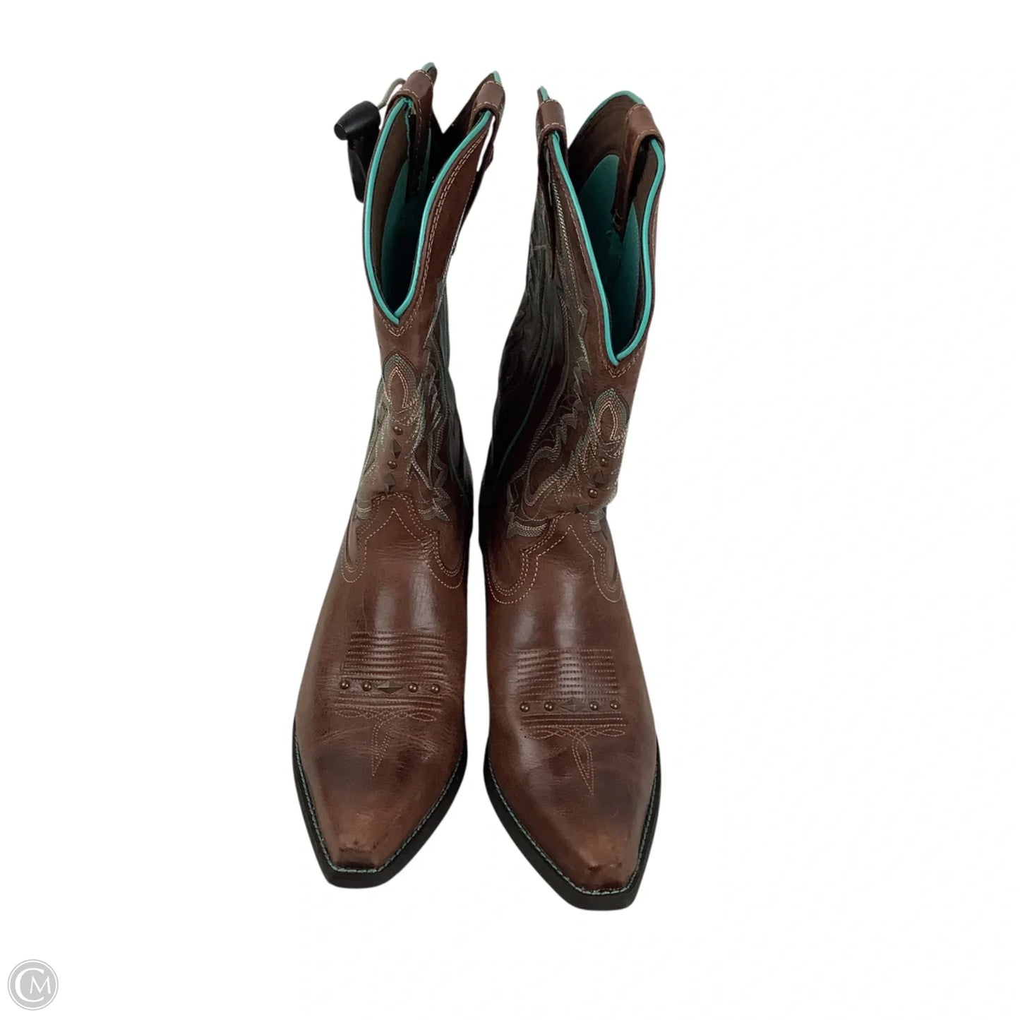 Boots Mid-calf Heels By Durango In Teal, Size: 10