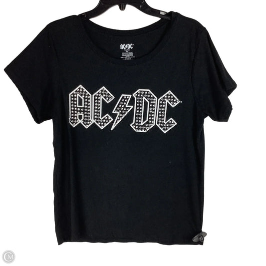 Top Short Sleeve By Clothes Mentor In Black, Size: 1x