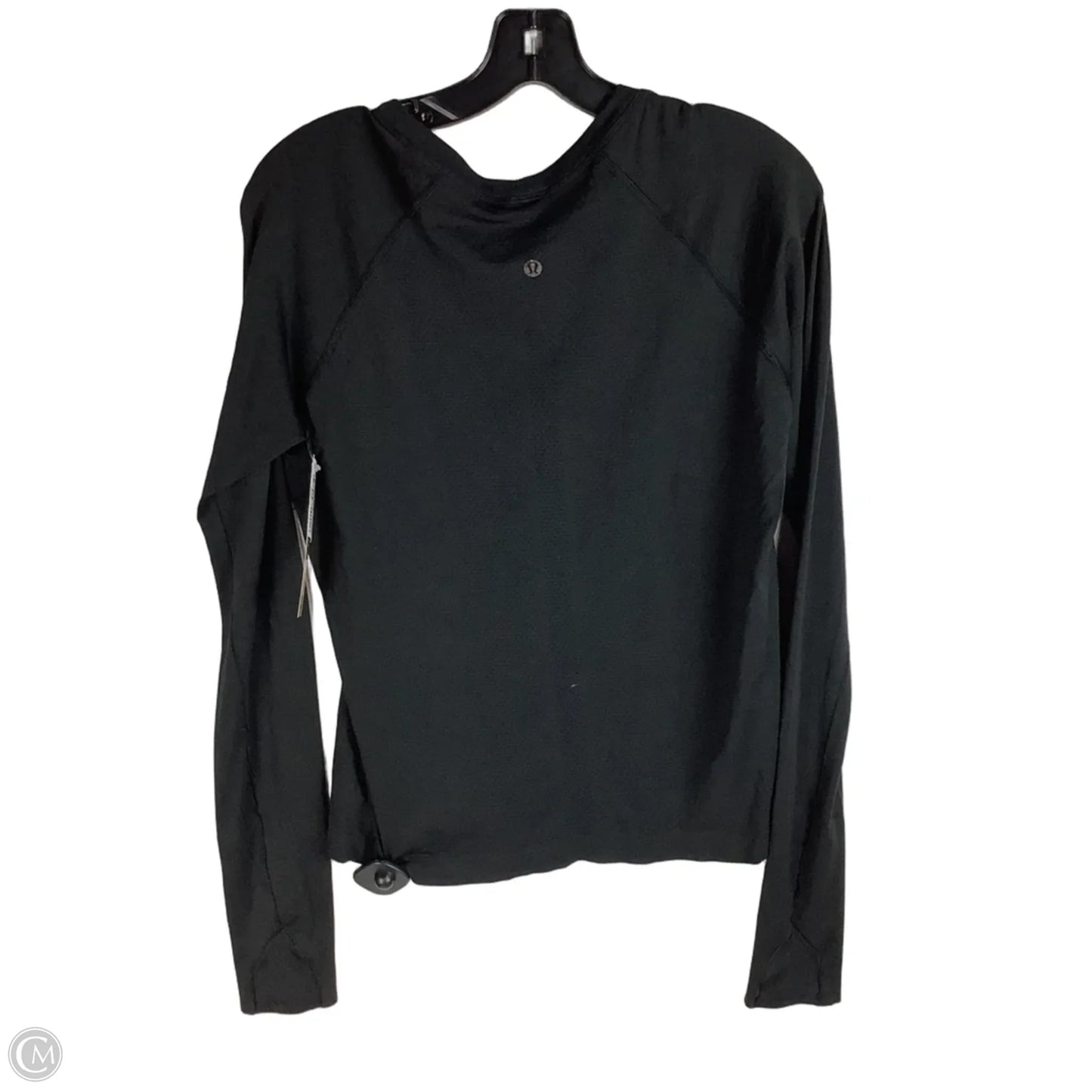 Athletic Top Long Sleeve Crewneck By Lululemon In Black, Size: 12