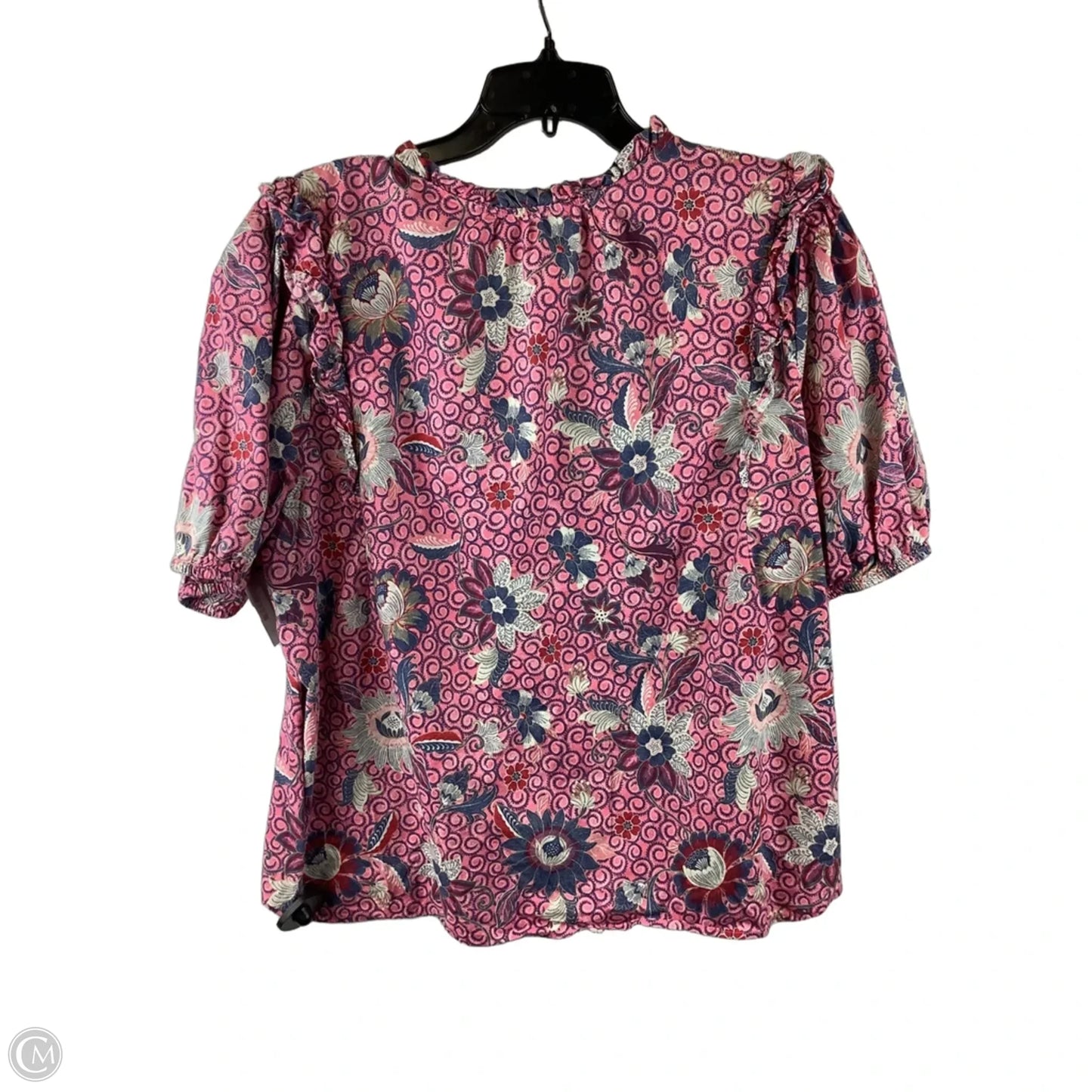 Top Short Sleeve By Loft In Pink, Size: Xl
