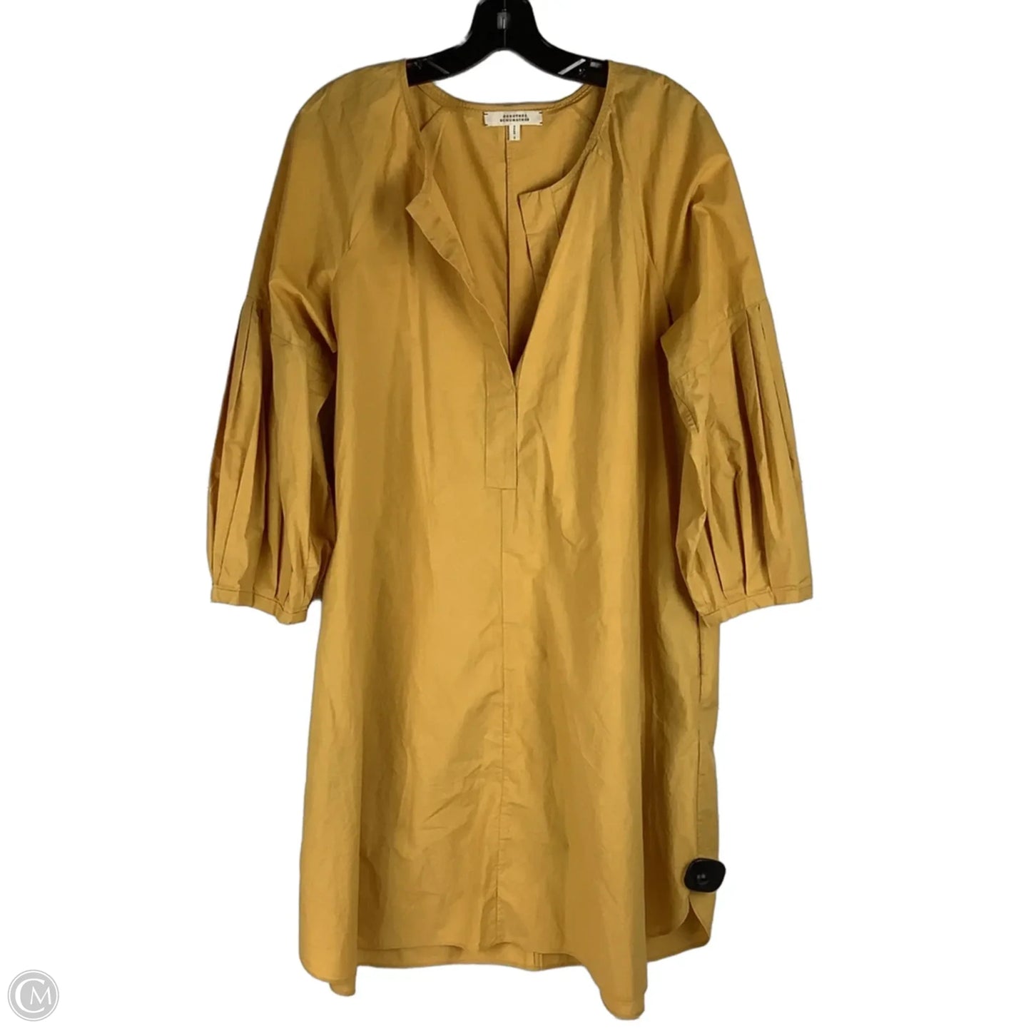 Dress Casual Midi By Clothes Mentor In Yellow, Size: L (brand size 4)