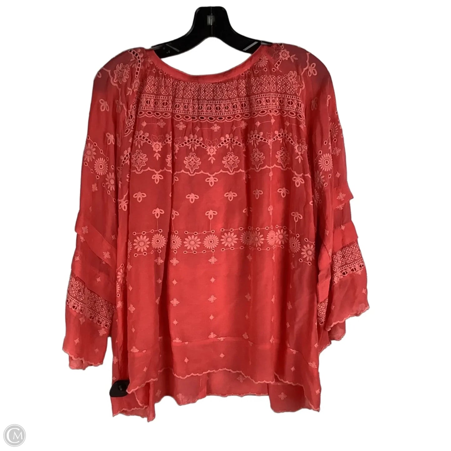 Top Long Sleeve By Johnny Was In Pink, Size: Xl
