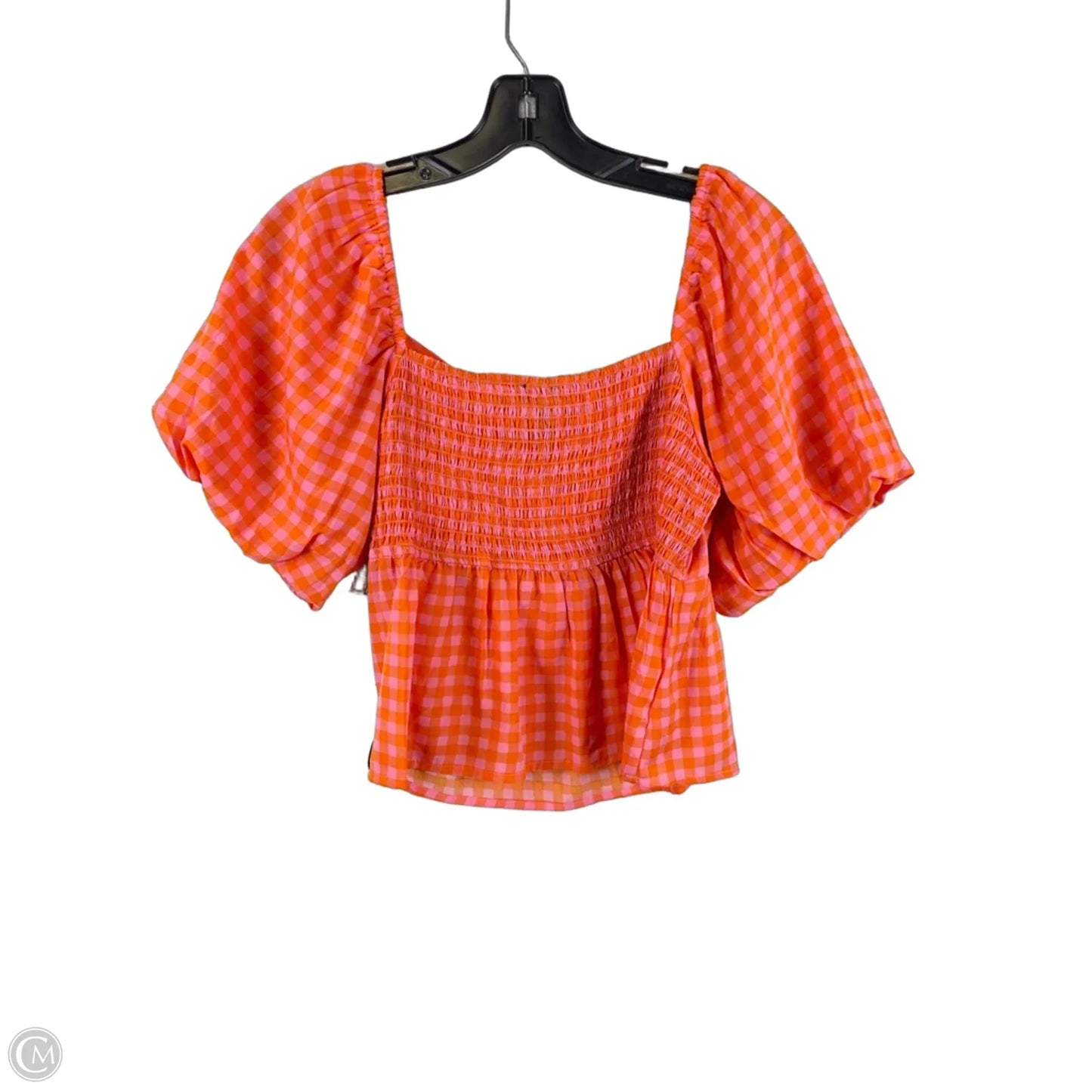 Top Short Sleeve By New Look In Orange & Pink, Size: 6p