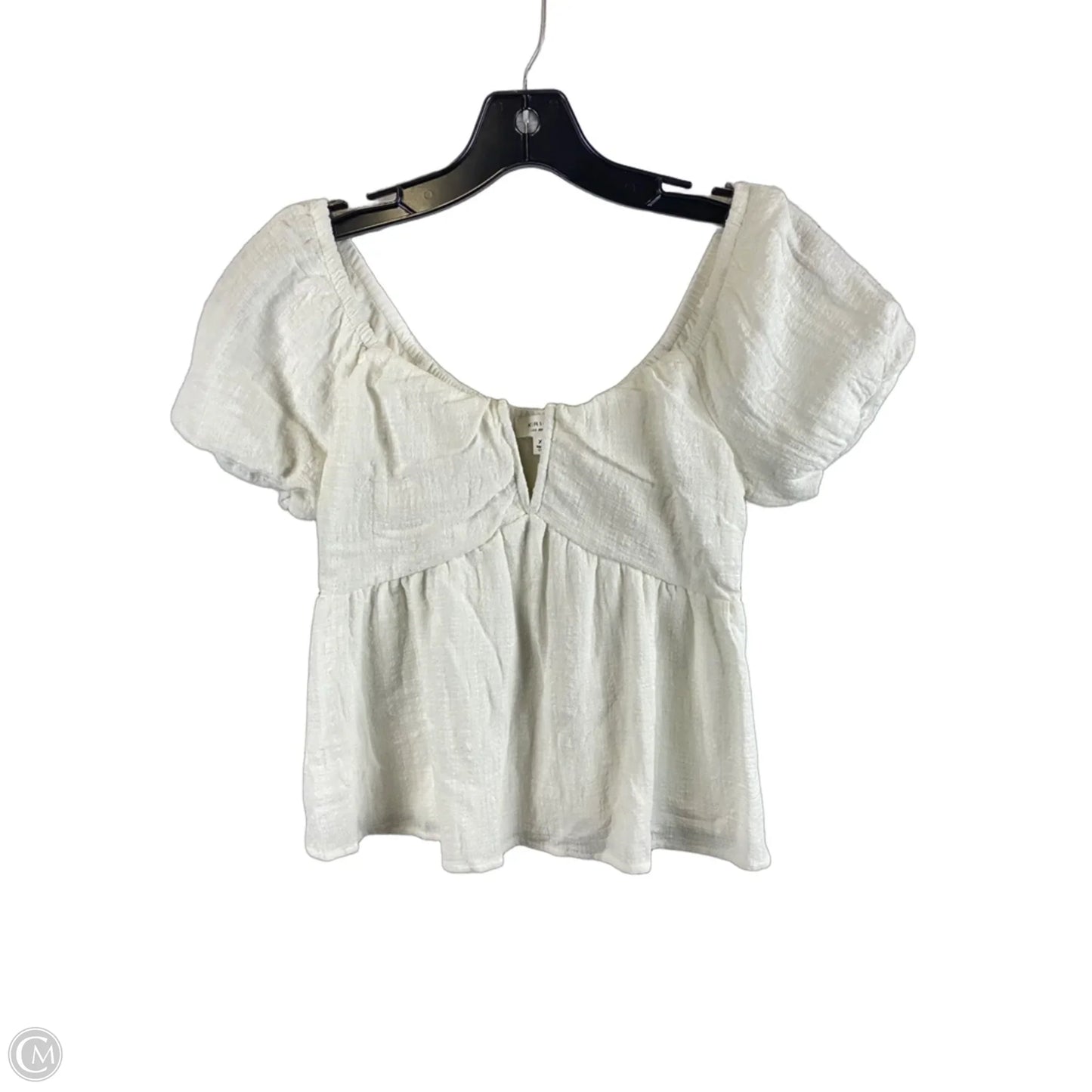 Top Short Sleeve By Kirious In White, Size: Xs