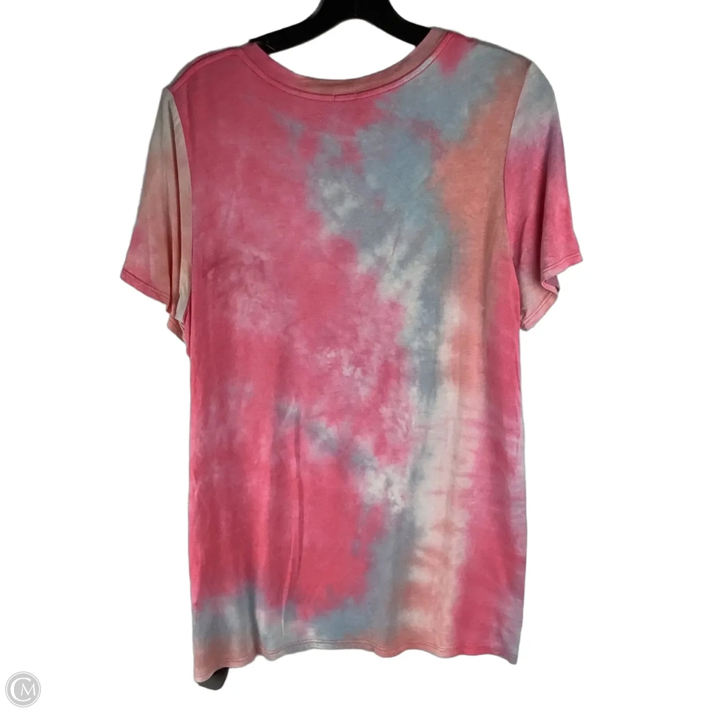 Top Short Sleeve By Clothes Mentor In Tie Dye Print, Size: M