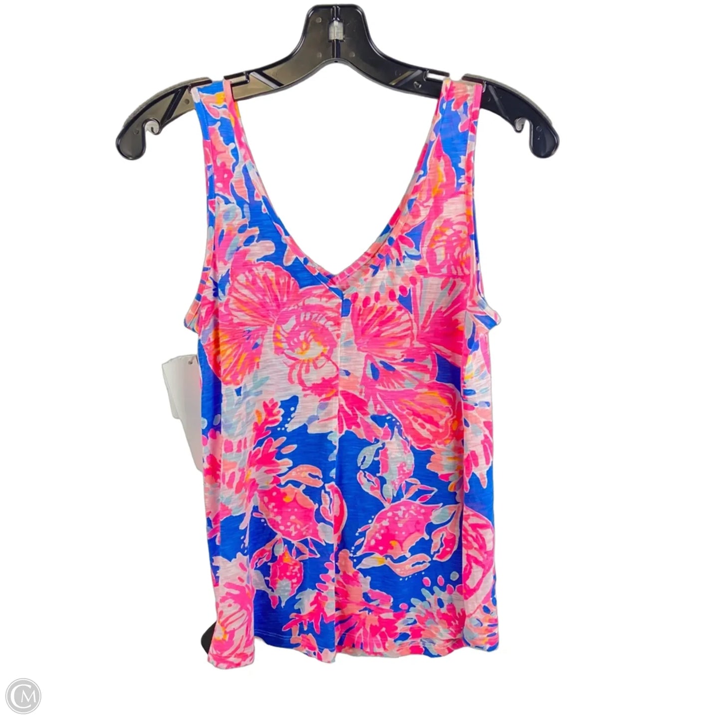 Top Sleeveless Designer By Lilly Pulitzer In Blue & Pink, Size: Xs