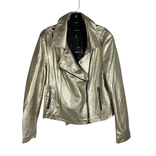 Jacket Other By Forever 21 In Gold, Size: 1x