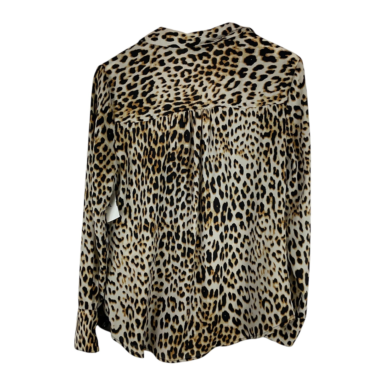 Top Long Sleeve By Worthington In Animal Print, Size: M