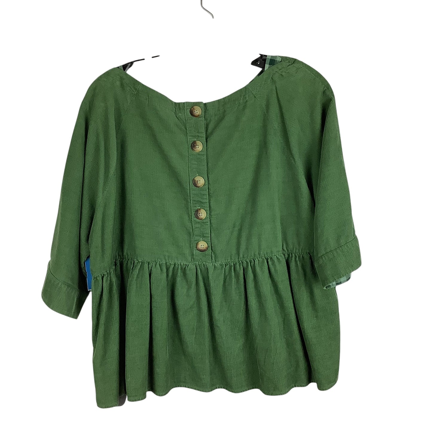 Top Long Sleeve By Maeve In Green, Size: S