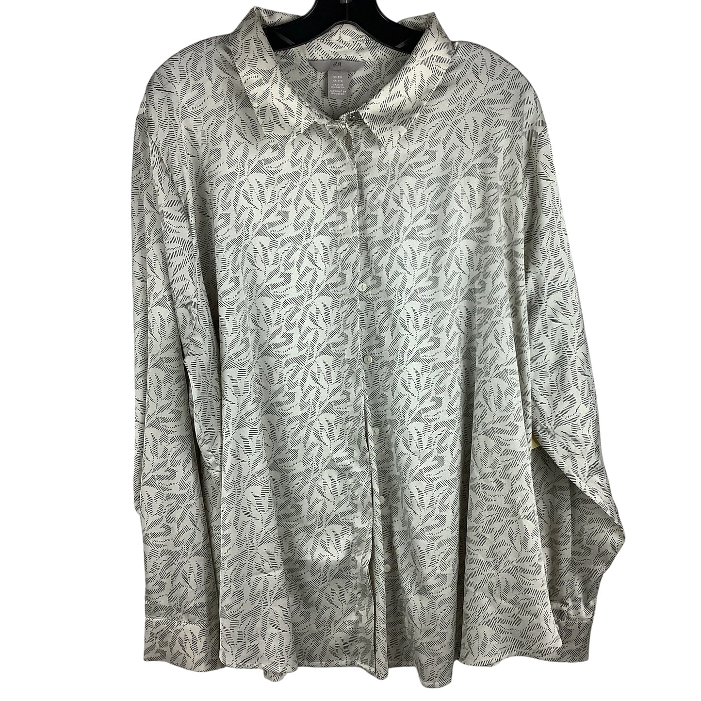 Top Long Sleeve By H&m In Cream, Size: Xxl