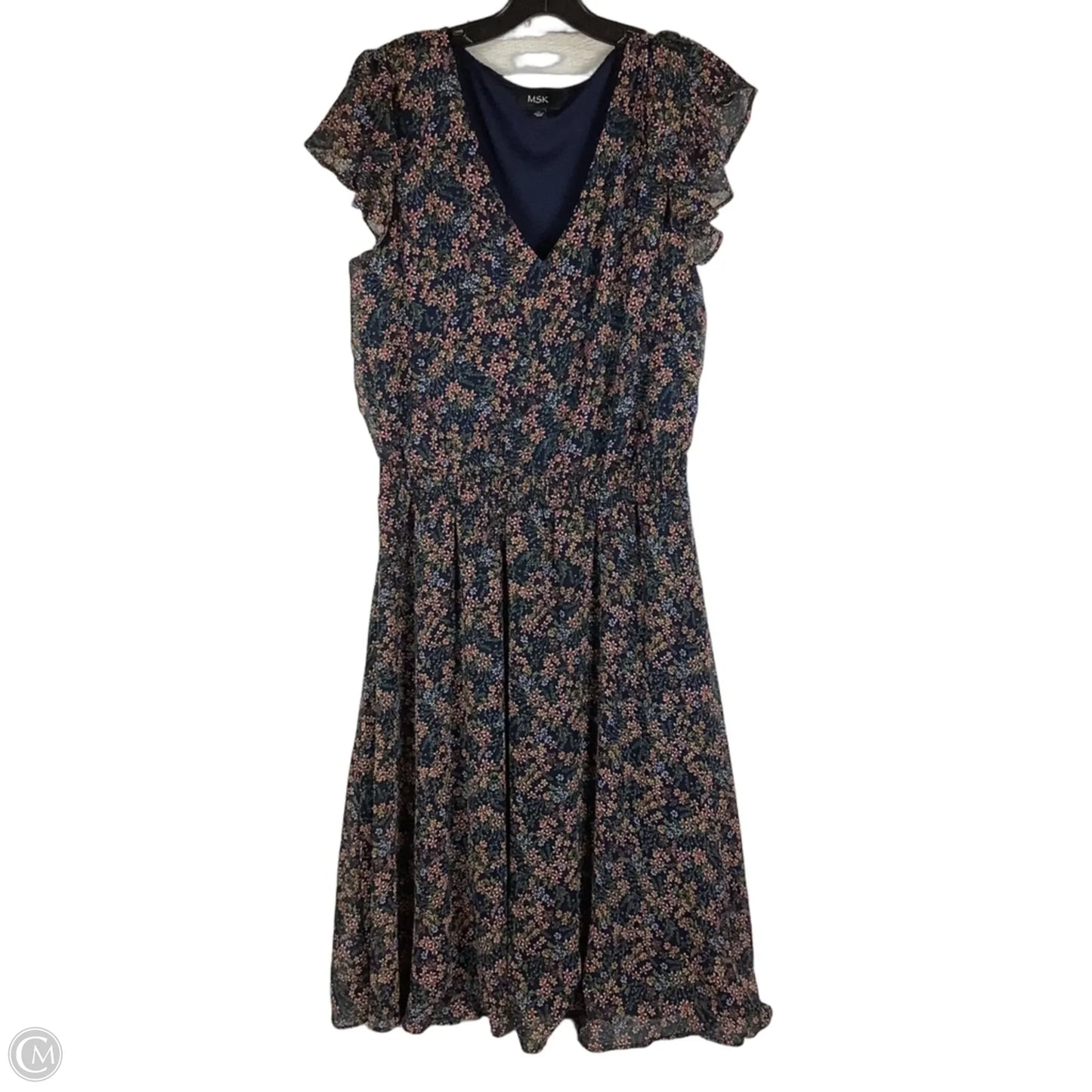 Dress Casual Maxi By Msk In Navy, Size: Xl