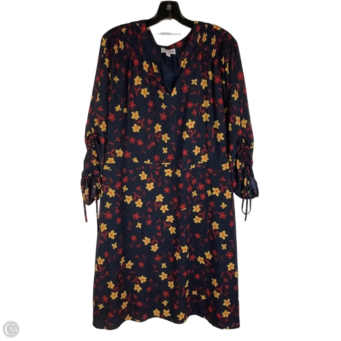 Dress Casual Midi By Clothes Mentor In Floral Print, Size: 18