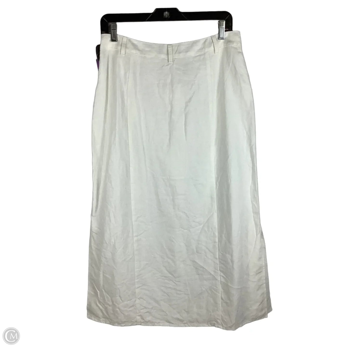 Skirt Maxi By Talbots In White, Size: 10 petite