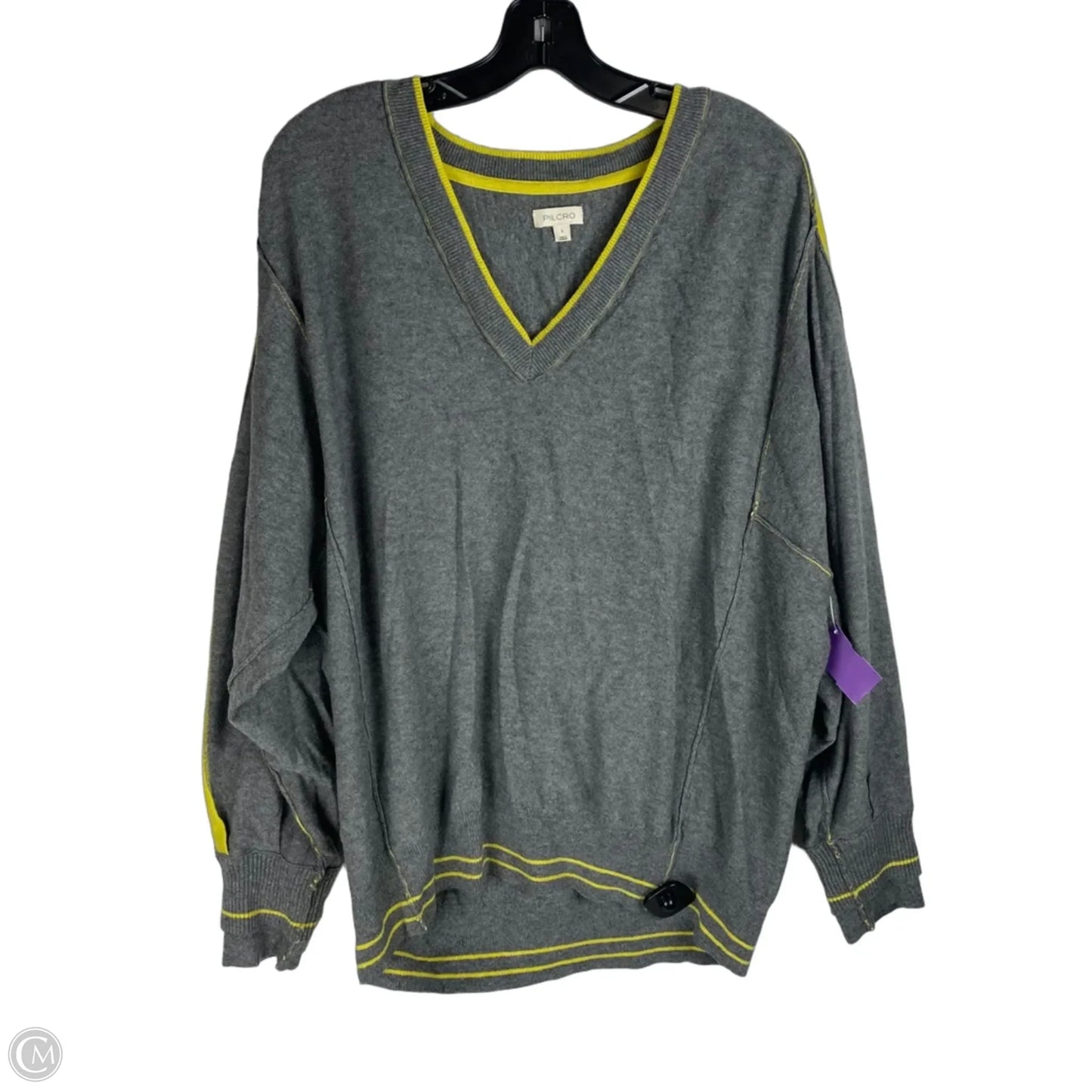 Sweater By Pilcro In Grey, Size: L