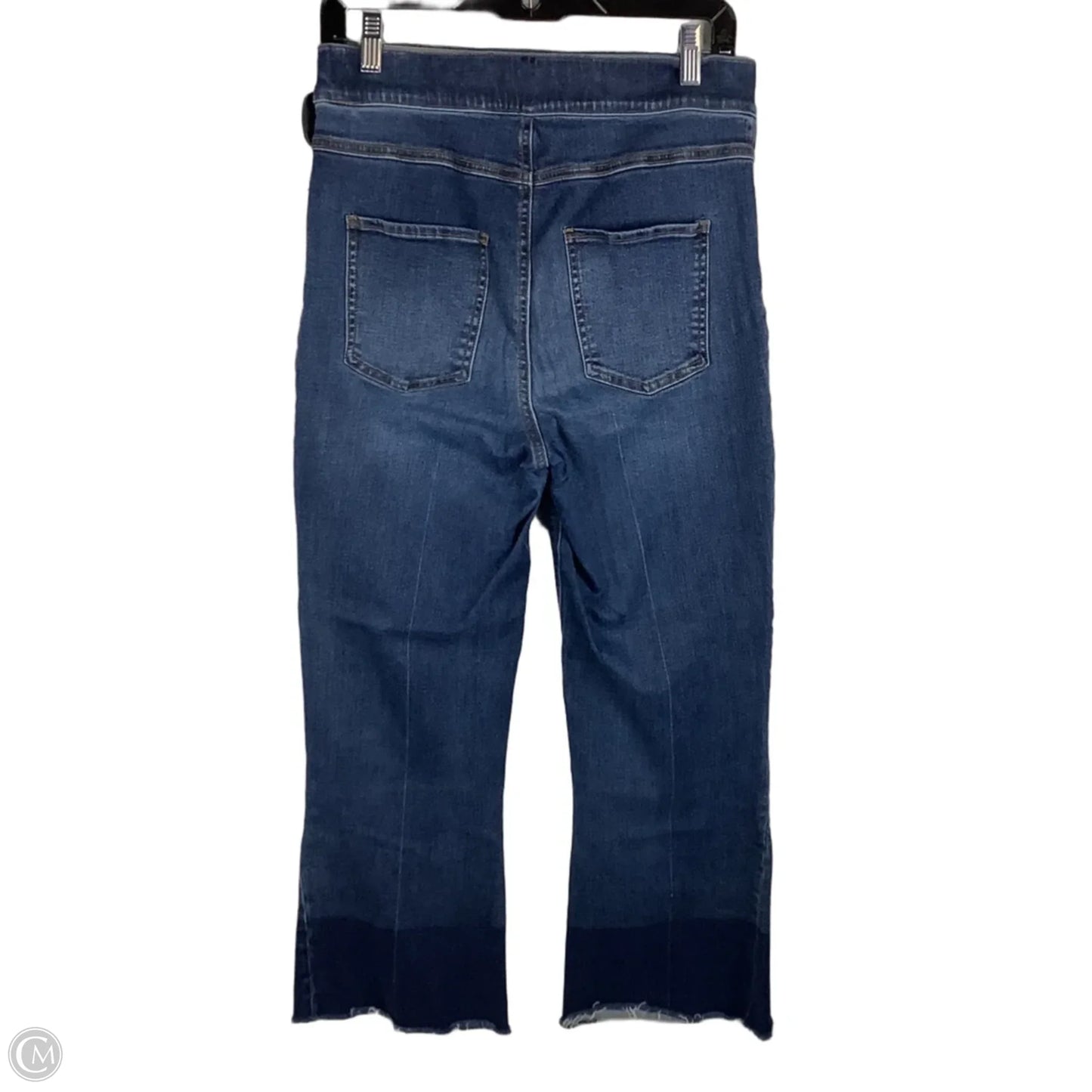 Jeans Straight By Spanx In Blue Denim, Size: L