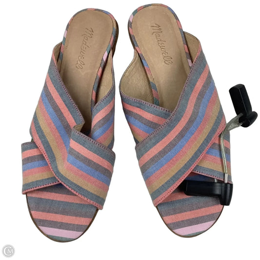 Sandals Flats By Madewell In Multi-colored, Size: 8