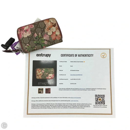 Wallet Luxury Designer By Gucci, Size: Small