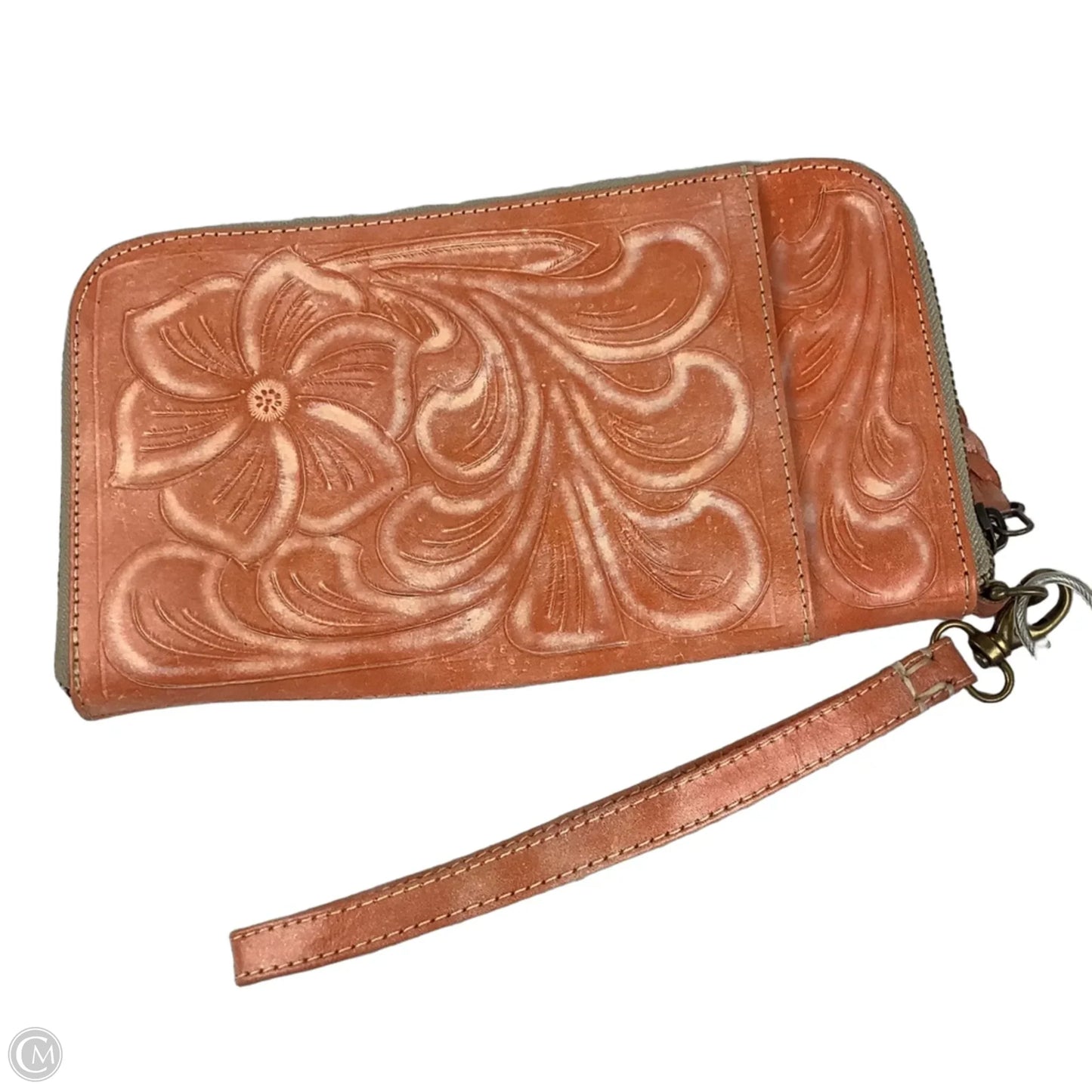 Wristlet Leather By Clothes Mentor, Size: Medium