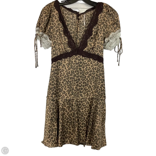 Dress Casual Short By Free People In Animal Print, Size: Xs