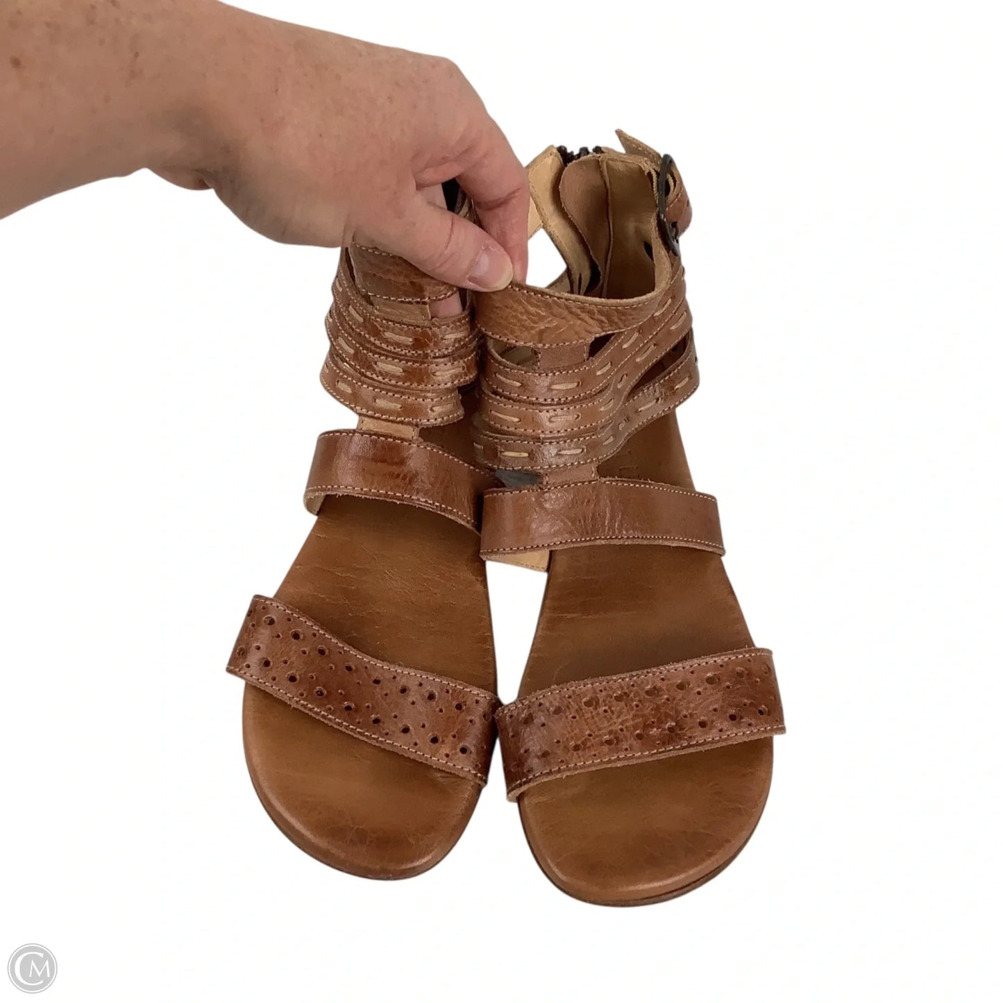 Sandals Flats By Bed Stu In Brown, Size: 7