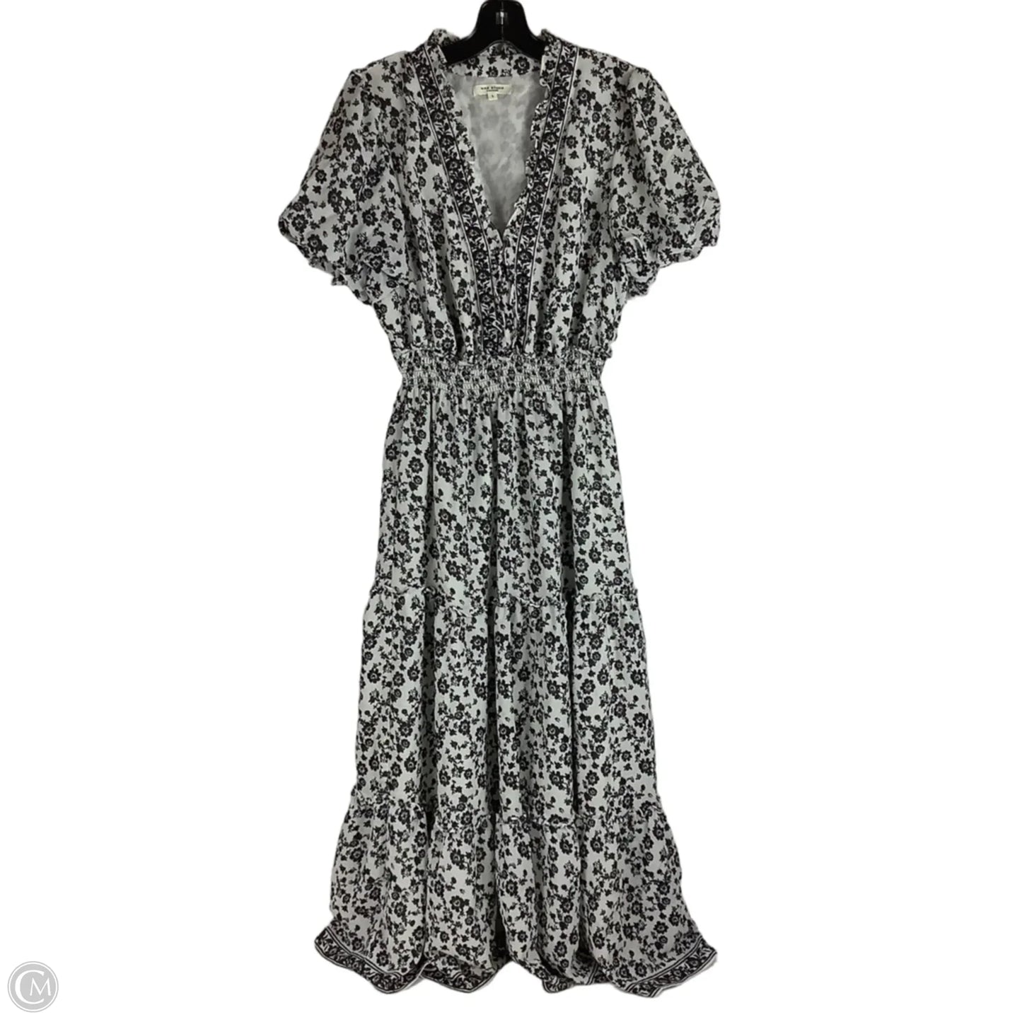Dress Casual Maxi By Max Studio In Black & White, Size: L