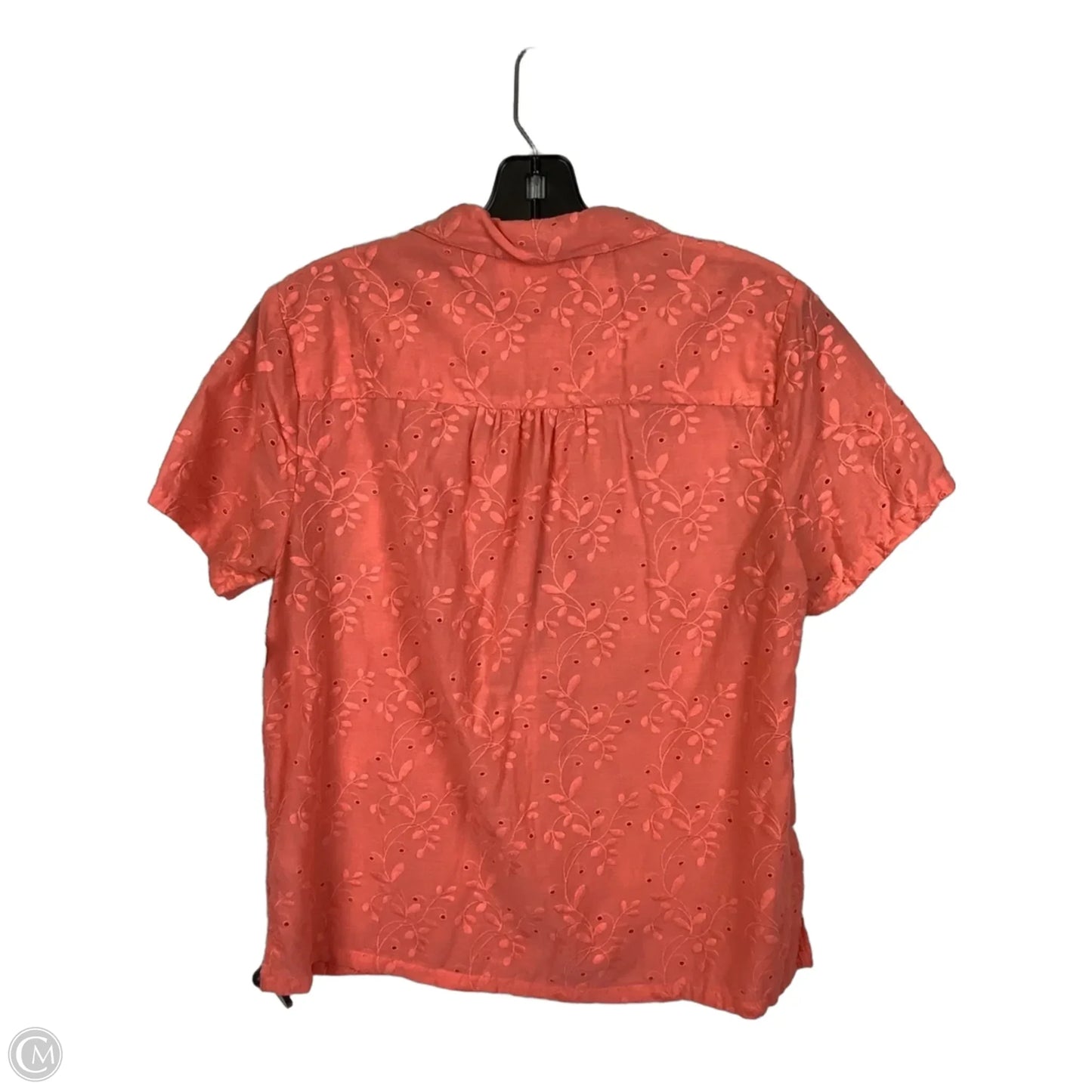 Top Short Sleeve By Maeve In Orange, Size: 8
