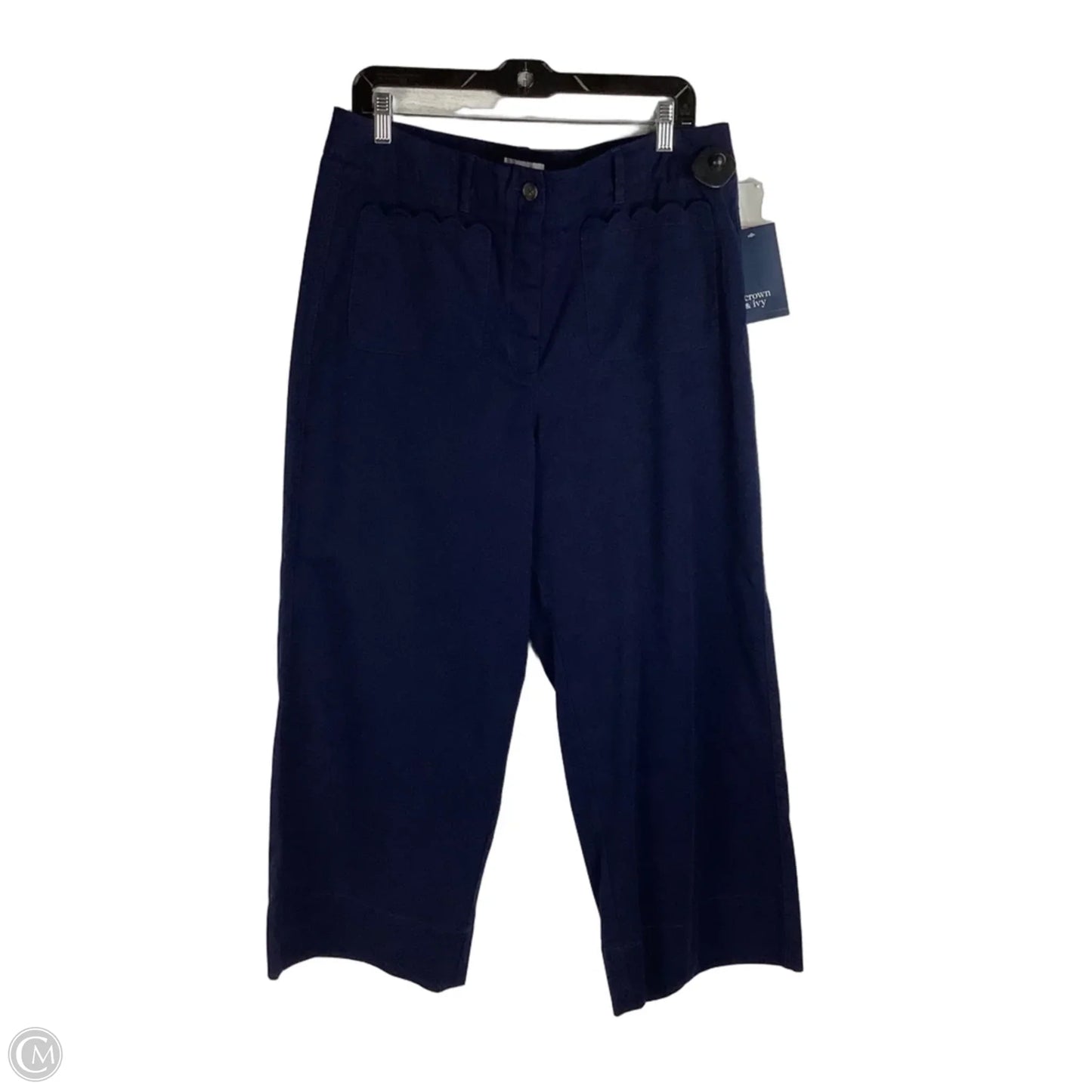 Pants Wide Leg By Crown And Ivy In Navy, Size: 14