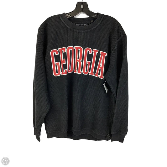Top Long Sleeve By Pressbox In Grey, Size: M