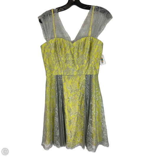 Dress Party Short By Bcbgmaxazria In Yellow, Size: 6