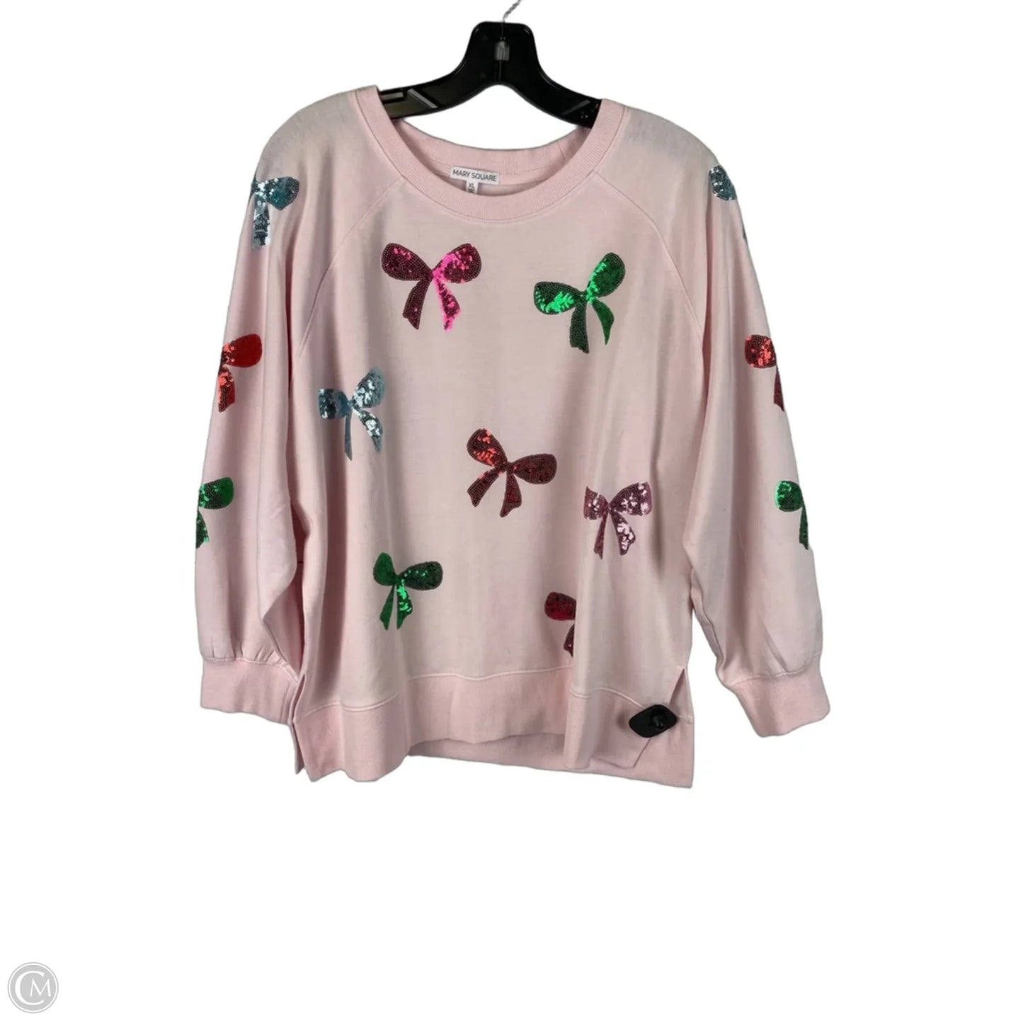 Top Long Sleeve By Mary Square In Pink, Size: Xl