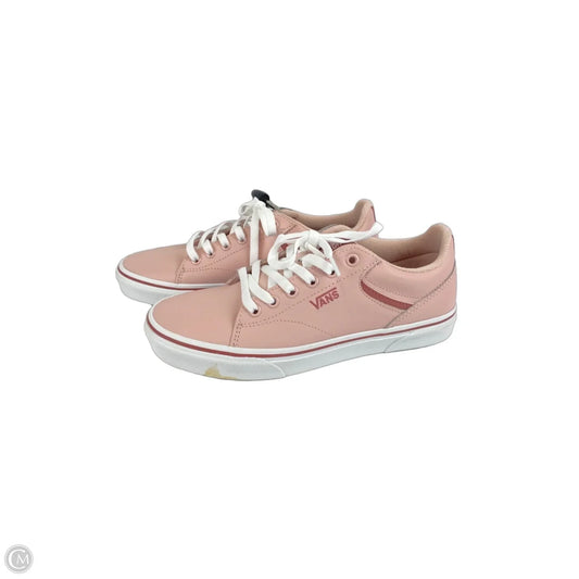 Shoes Sneakers By Vans In Pink, Size: 8