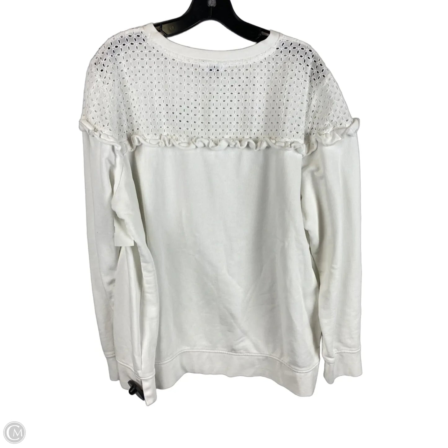 Top Long Sleeve Basic By Crown And Ivy In White, Size: 2x