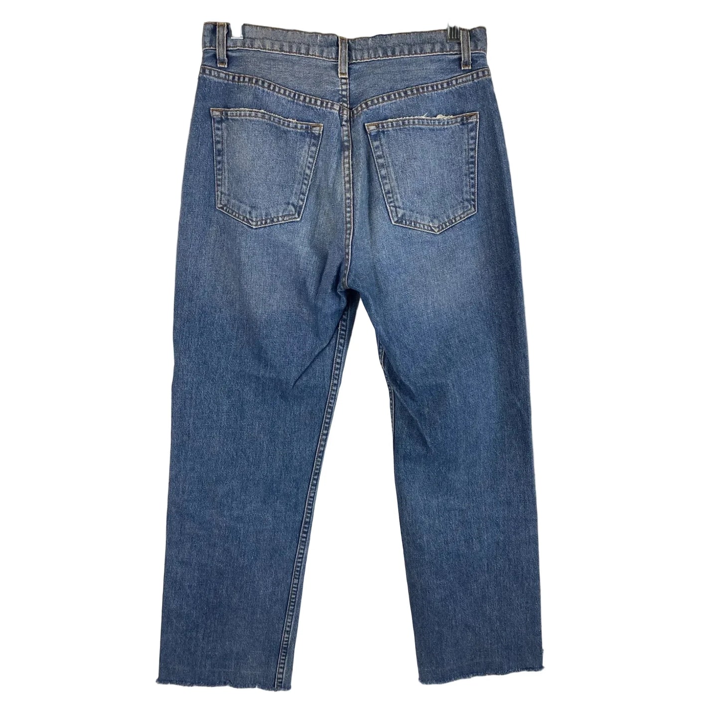 Jeans Cropped By Reformation In Blue Denim, Size: 6
