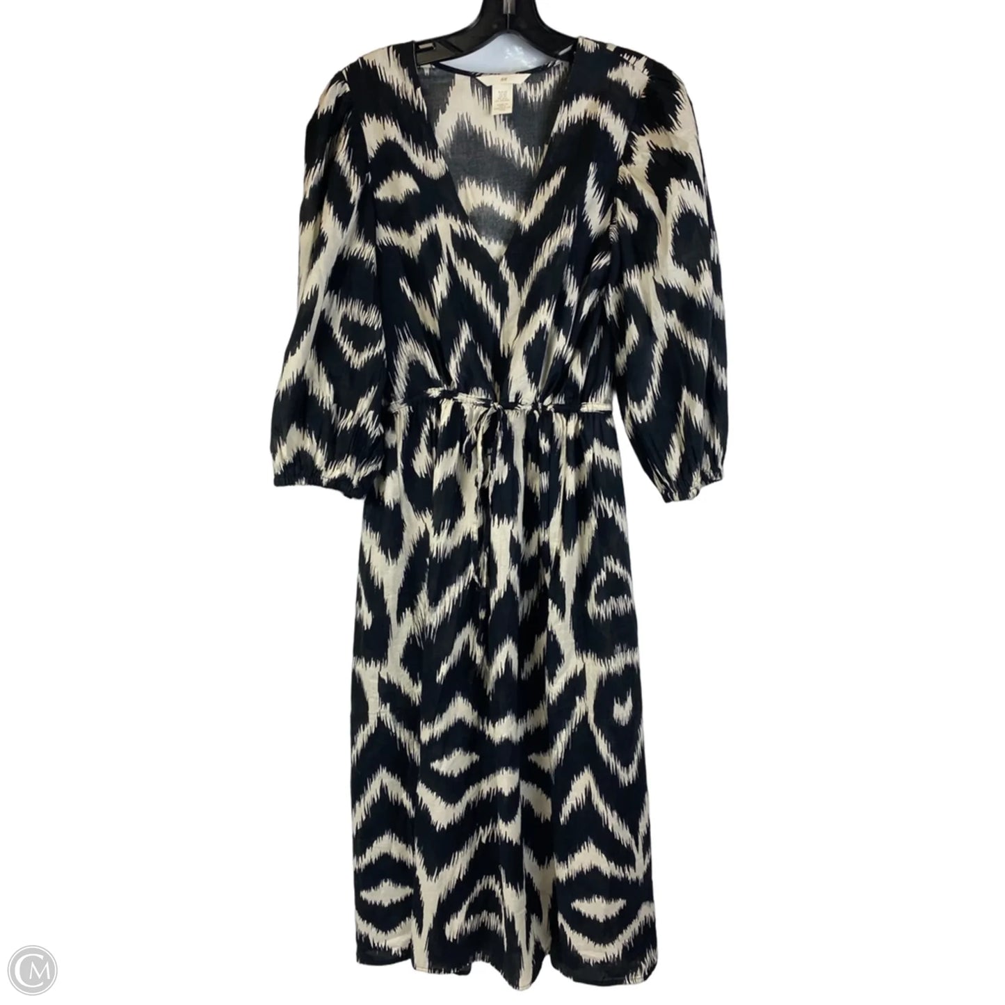 Dress Casual Maxi By H&m In Black, Size: Xs