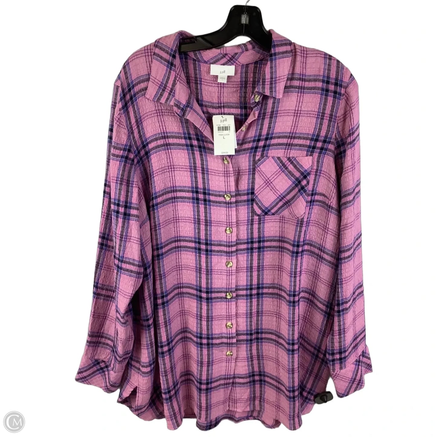 Top Long Sleeve By J. Jill In Purple, Size: L