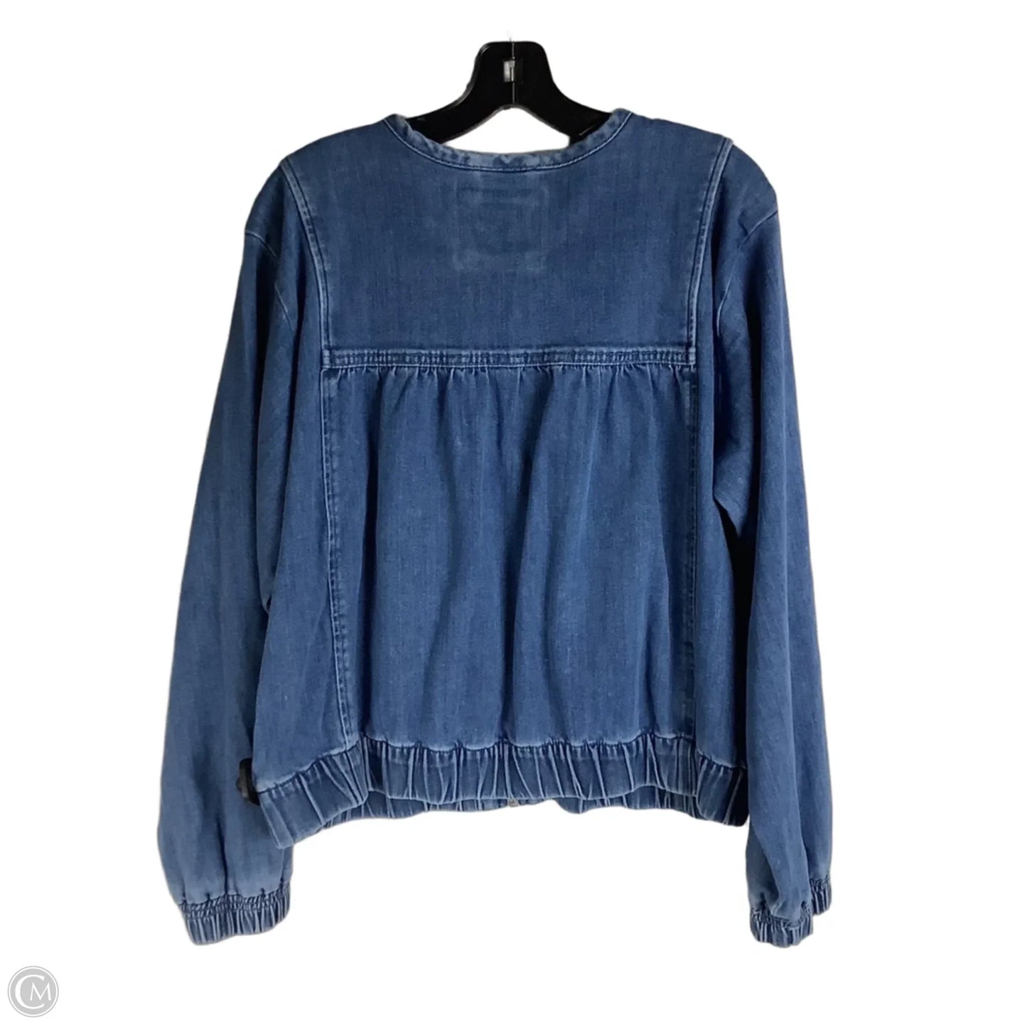 Jacket Denim By Logo In Blue Denim, Size: M