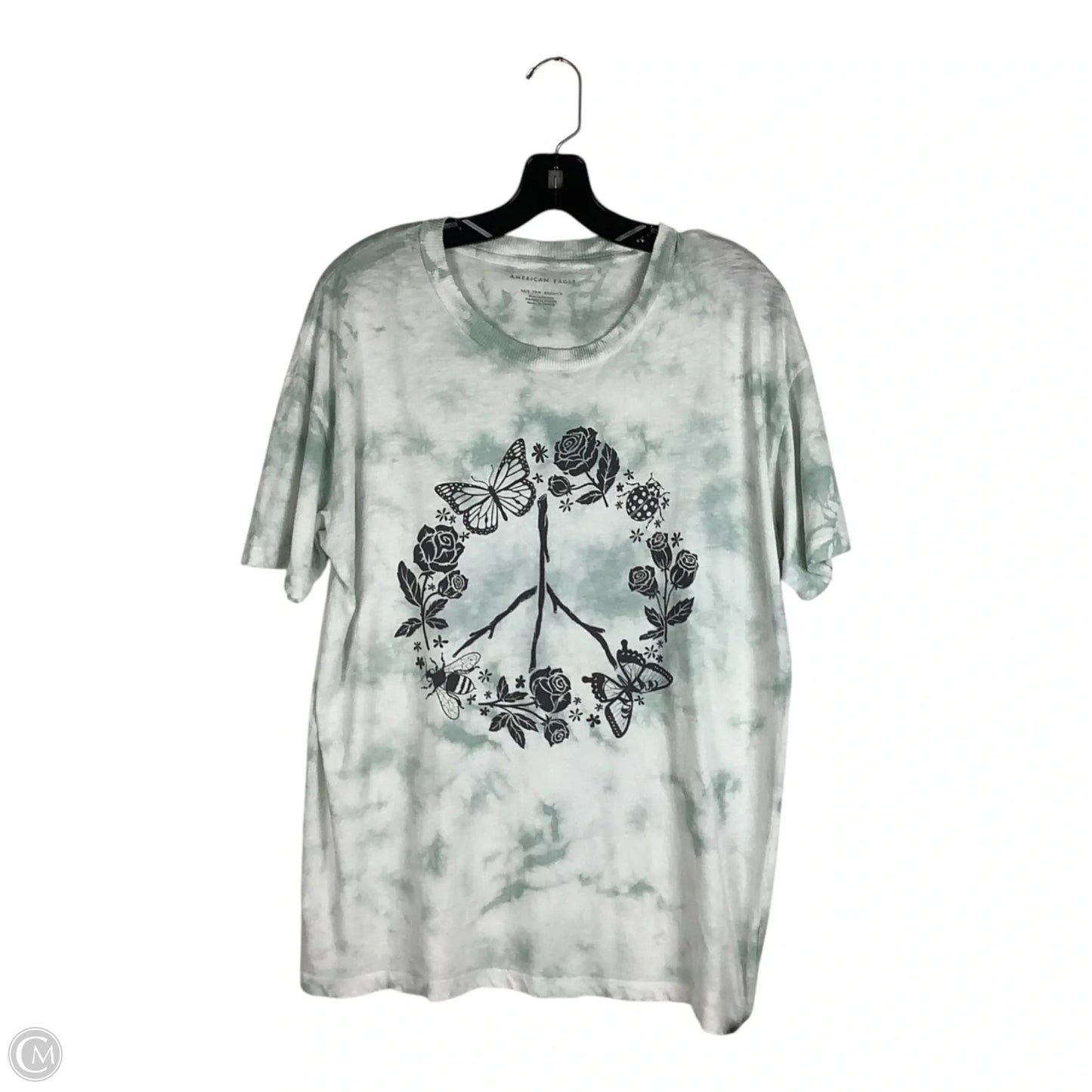 Top Short Sleeve Basic By American Eagle In White, Size: Xs