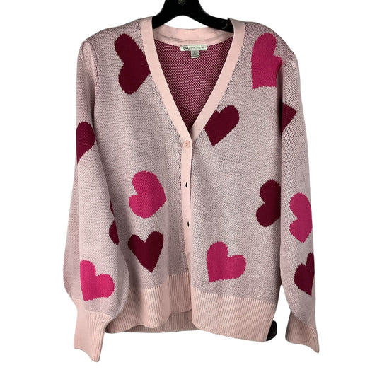 Cardigan By Cato In Pink, Size: L