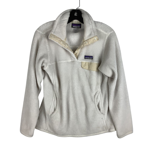 Jacket Fleece By Patagonia In Cream, Size: M