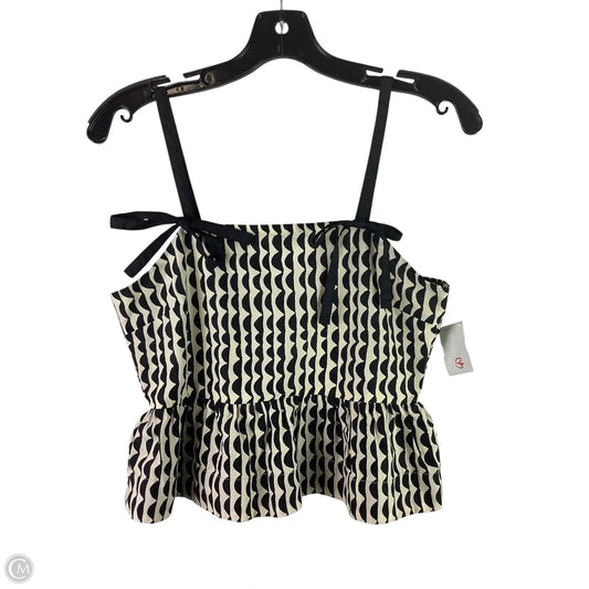 Top Sleeveless By Entro In Black & Cream, Size: S