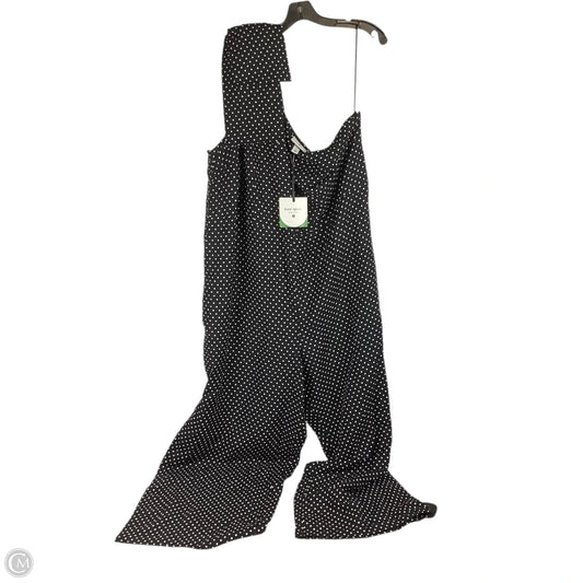 Jumpsuit Designer By Kate Spade TARGET In Black & White, Size: 22