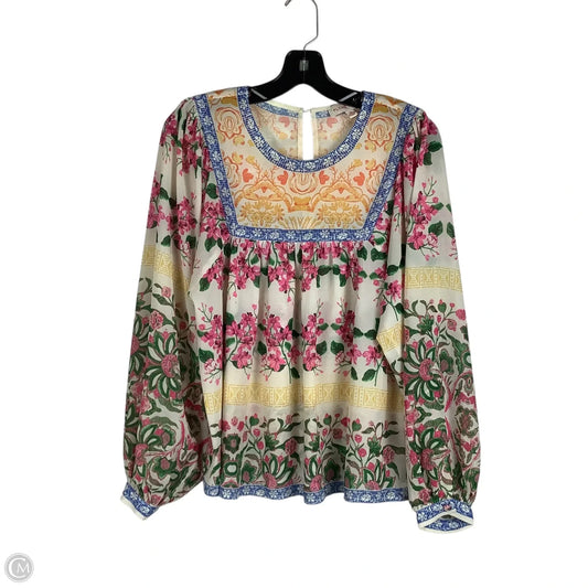 Top Long Sleeve By Flying Tomato In Multi-colored, Size: S