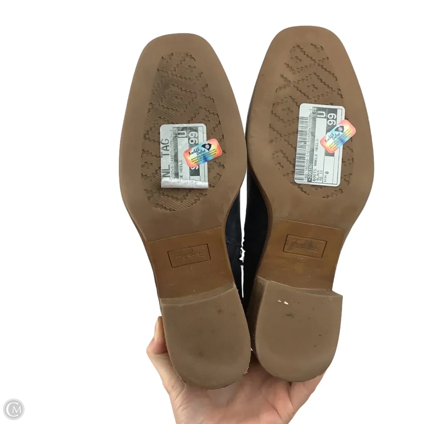 Boots Ankle Heels By Zodiac In Black, Size: 8