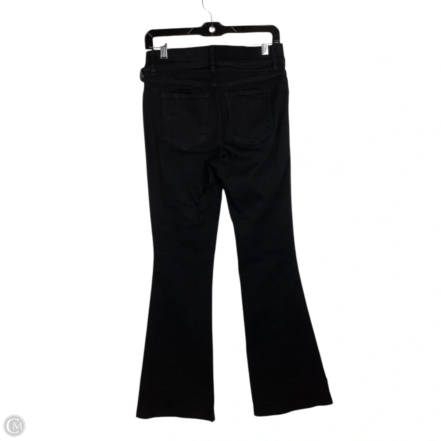 Jeans Flared By Spanx In Black Denim, Size: M
