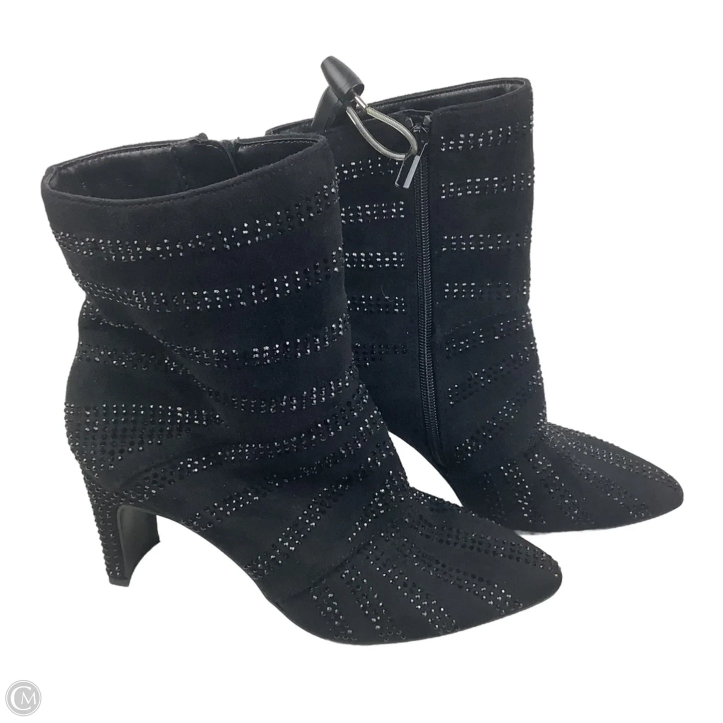 Boots Ankle Heels By Impo In Black, Size: 6.5